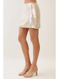 Champagne Nights Mini Skirt