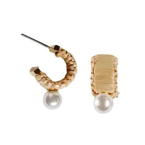 Natural Pearl Huggies - Greige Goods