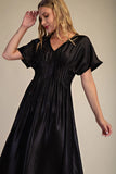 Front Pintuck Maxi Dress