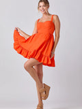Tiered Mini Dress - Greige Goods