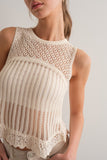 Kehlani Knit Top - Greige Goods
