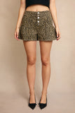 Leopard High Waist Short