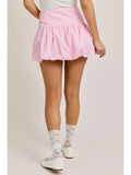 Bubble Hem Mini Skirt - Greige Goods