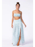 Floral Slit Maxi Skirt