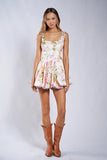 Floral Bubble Hem Mini - Greige Goods