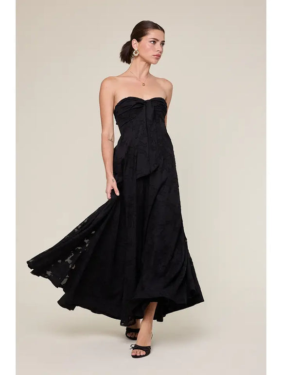 Floral Embossed Maxi Dress