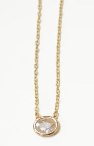 Dainty Jewel Necklace - Greige Goods