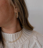 Paperclip Freshwater Pearl Necklace - Greige Goods