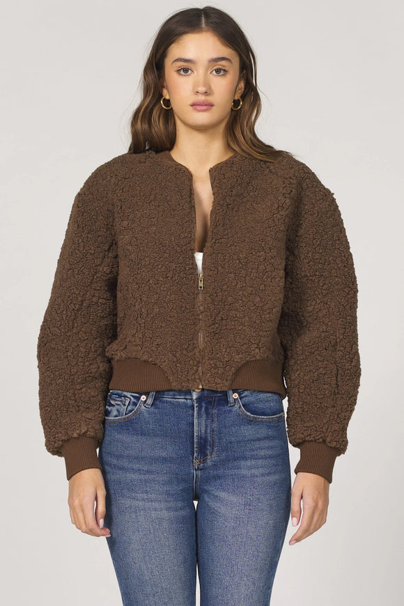 Felicia Sherpa Bomber Jacket