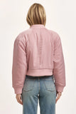 Samaria Satin Bomber Jacket - Greige Goods