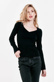 Scarlett V-Neck Top - Greige Goods