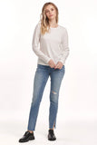Kathy LS Jersey Tee - Greige Goods