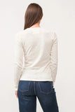 Nina Crew Neck LS - Greige Goods