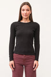 Nina Crew Neck LS - Greige Goods