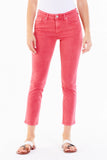 Blaire Ankle Straight in Hibiscus - Greige Goods