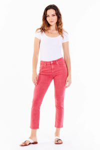 Blaire Ankle Straight in Hibiscus - Greige Goods
