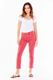 Blaire Ankle Straight in Hibiscus - Greige Goods