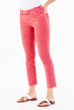 Blaire Ankle Straight in Hibiscus - Greige Goods