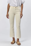 Jeanne Cropped Flare Jean - Greige Goods