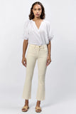 Jeanne Cropped Flare Jean - Greige Goods