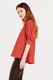 Raven Puff Cuff Tunic Top - Greige Goods