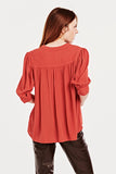 Raven Puff Cuff Tunic Top - Greige Goods
