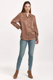 Birdie Button Down LS - Greige Goods