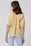 Costa V Neck Blouse - Greige Goods