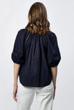 Costa V Neck Blouse - Greige Goods