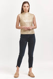Tatiana Sleeveless Sweater - Greige Goods