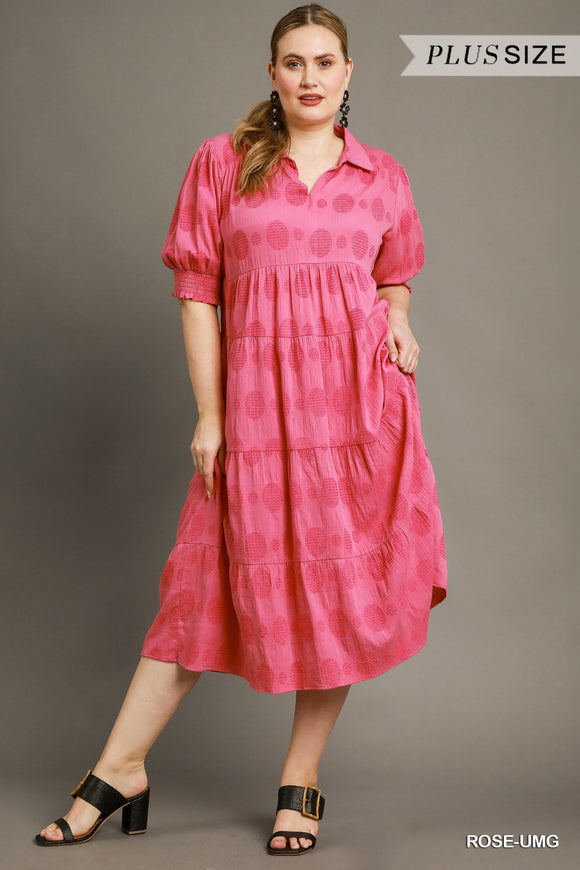 Curvy Girl Tiered Maxi Dress