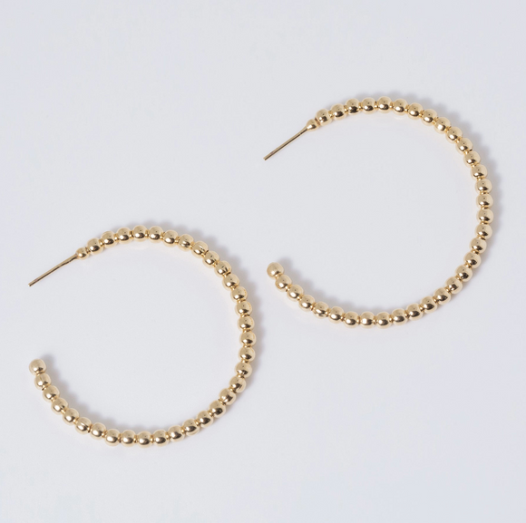 Classic Beaded Hoop - Greige Goods
