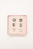 Bella Boxed Earring Trio - Greige Goods