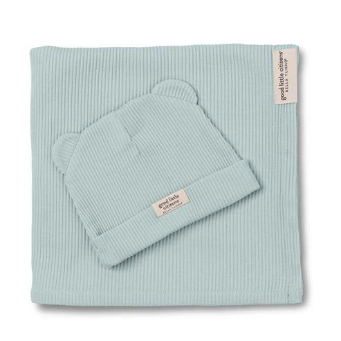 Greige Baby Zip Beanie Set - Greige Goods