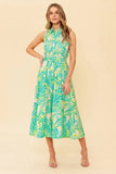Green Woven Midi Dress - Greige Goods