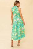 Green Woven Midi Dress - Greige Goods