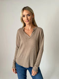 Molly Ribbed Top - Greige Goods