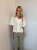 Ruffle Detail Bubble Top