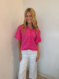 Ruffle Detail Bubble Top