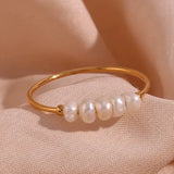 Sora Pearl Ring - Greige Goods