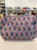 Quilted Print Make-up Bag