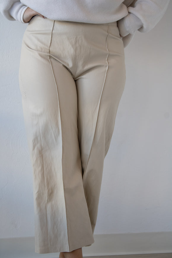 Bone Wide Leg Pant - Greige Goods