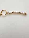 Sorority Beaded Butterfly Keychain - Greige Goods