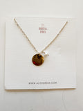 Sorority Pearl Drop Necklace - Greige Goods