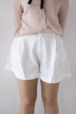 Pleat Detail Tailored Short - Greige Goods