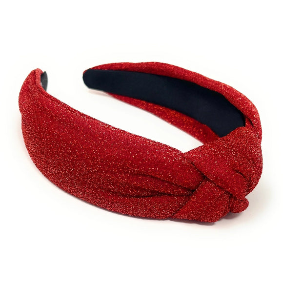 Red Glitter Knot Headband - Greige Goods