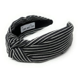 Striped Denim Knot Headband - Greige Goods