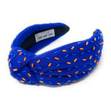 Blue Orange Sprinkles Knot Headband - Greige Goods