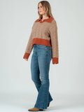 Collar Banded Sweater - Greige Goods