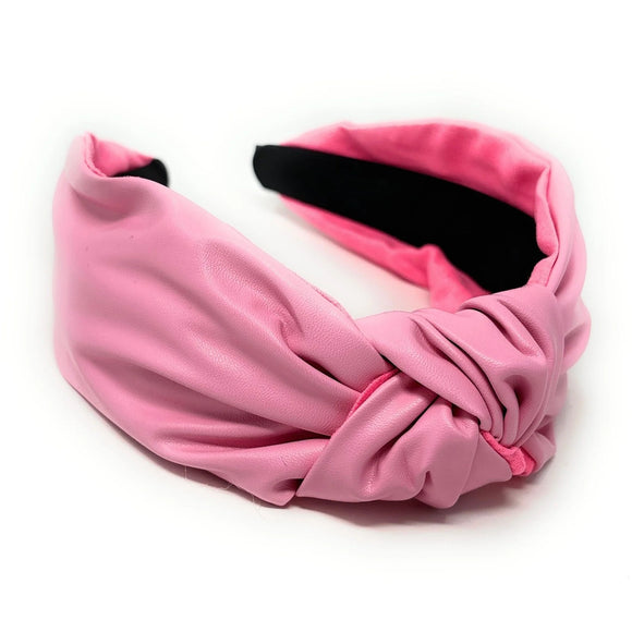 Della Pink Vegan Knot Headband - Greige Goods